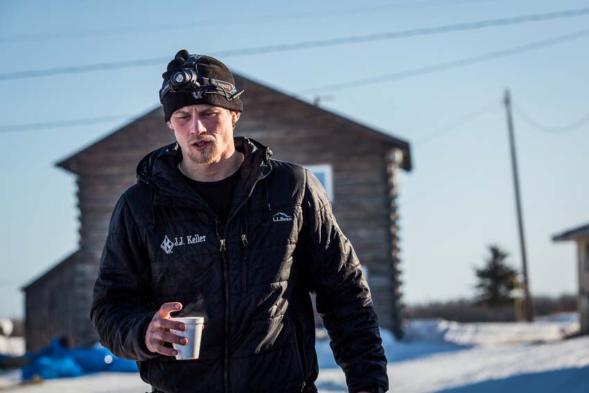 Dallas Seavey chose to do his mandatory 8-hour rest stop in the Yukon River village of Kaltag. At this point in the race, he did not think he had a chance at winning, but a late-race storm forced the leader, Jeff King, out of the race and gave Seavey a chance to pass runner-up Aliy Zirkle at the last checkpoint. Mar 8, 2014